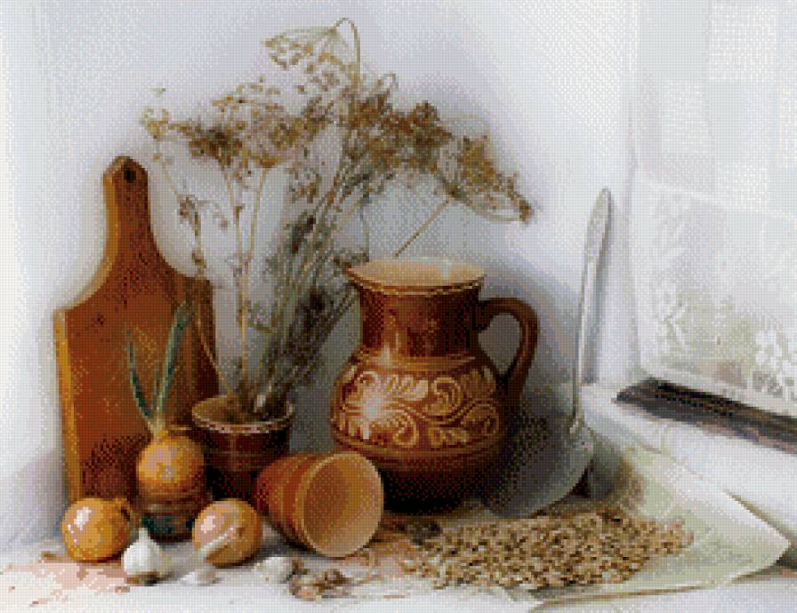 Натюрморт  для кухни - овощи, натюрморт - предпросмотр