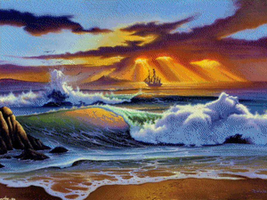 морской пейзаж - предпросмотр