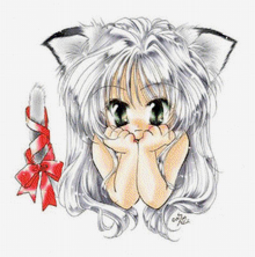 Девочка-кошка - аниме, девушки - предпросмотр