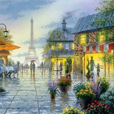 Схема вышивки «Вечер в Париже»