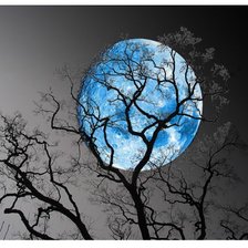 Схема вышивки «луна»