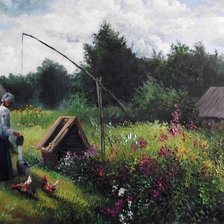 Схема вышивки «Колодец»