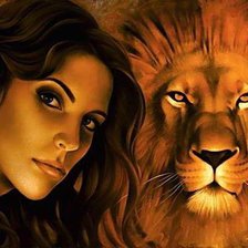 Схема вышивки «Львица»