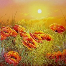 Схема вышивки «Закат»