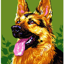 Схема вышивки «собака»