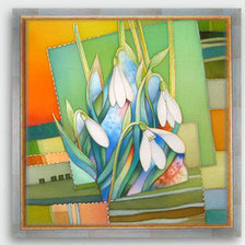 Схема вышивки «Триптих"Цветы"»