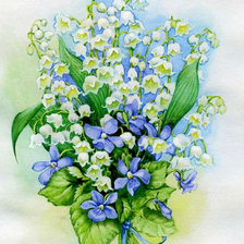 Схема вышивки «мая привет»