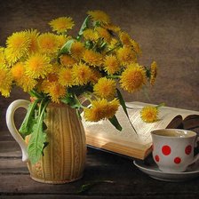 Схема вышивки «Одуванчики»