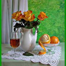 Натюрморт с розами