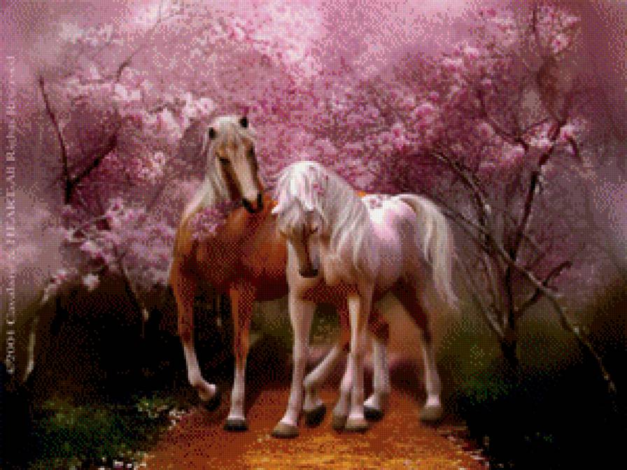 Серия "Кони" - животные, кони, лошади - предпросмотр