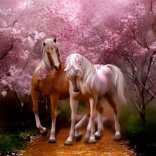 Схема вышивки «Серия "Кони"»