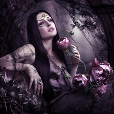 Схема вышивки «ведьма»