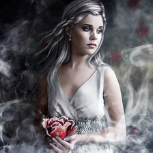 Схема вышивки «ангел»