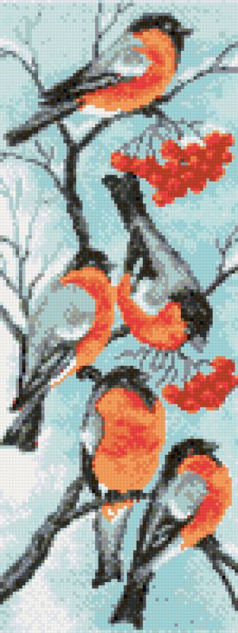 №458534 - снегири, птицы - предпросмотр