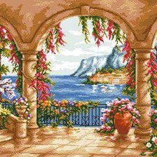 Схема вышивки «Море»