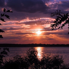 Схема вышивки «Закат»