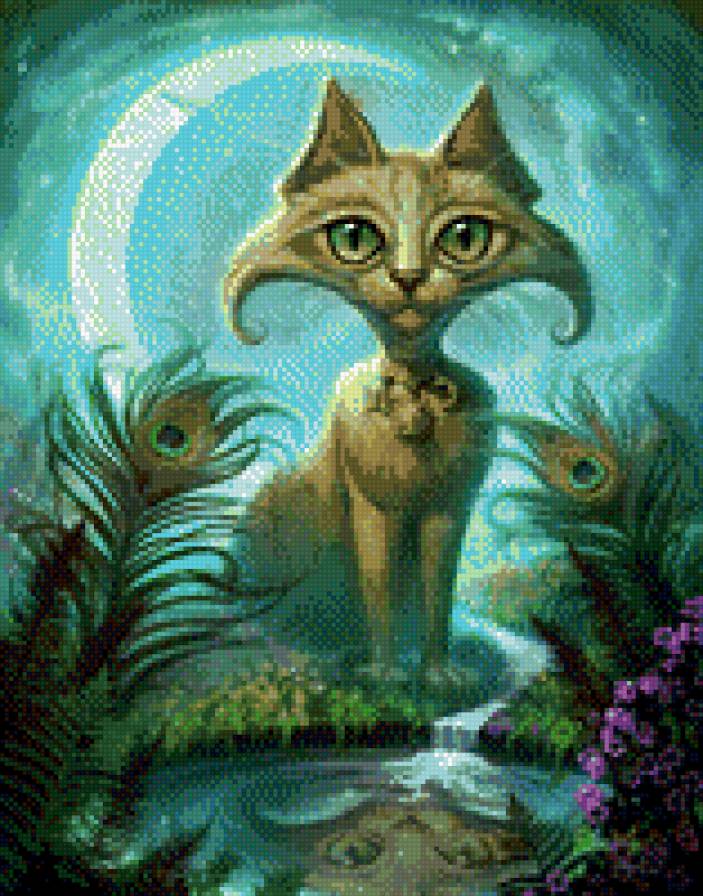 Необычная киса - лапушки, кошечки, кошки, очаровашки - предпросмотр