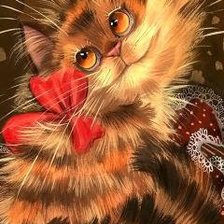 Схема вышивки «котяра»