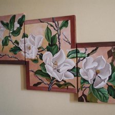 Схема вышивки «магнолия»