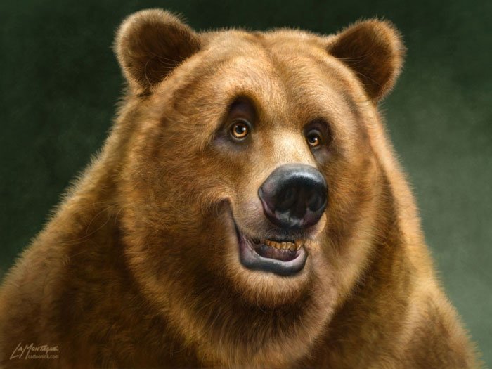 мишка-весельчак - мир животных - оригинал