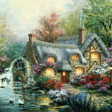 Схема вышивки «сказочный домик»