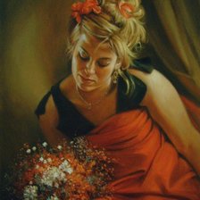 Схема вышивки «В красном»