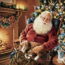 Схема вышивки «Санта»