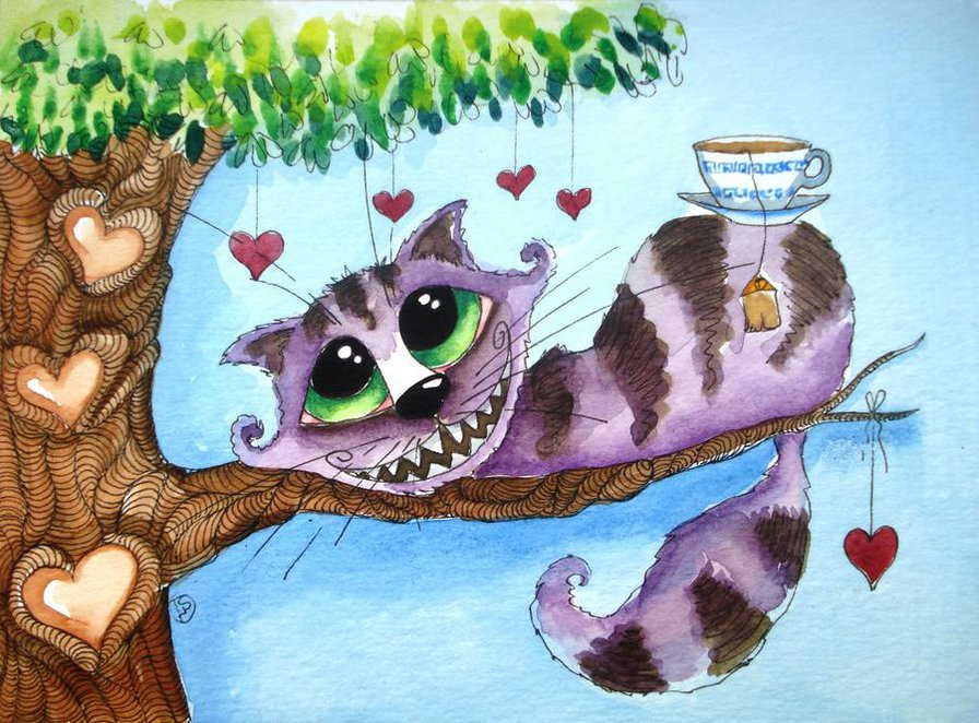 Влюбленный чеширский кот - оригинал