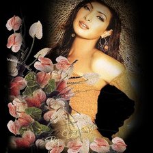 Схема вышивки «В цветах...»