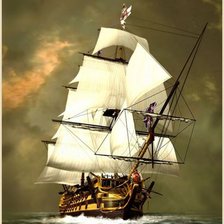 Схема вышивки «Флот Весёлого Роджера»