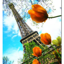 Схема вышивки «эйфелева башня»