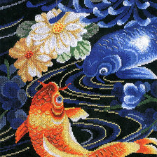 Схема вышивки «рыбки»