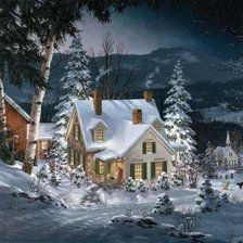 Схема вышивки «серия "зима"»