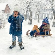 Схема вышивки «серия "зима"»