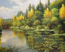 Схема вышивки «пейзаж»