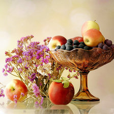 Схема вышивки «Натюрморт с фруктами»