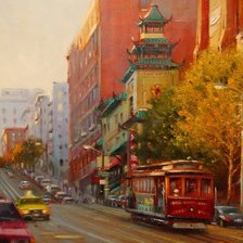 Схема вышивки «городской пейзаж»