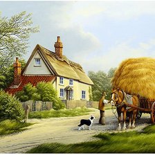 Схема вышивки «летний пейзаж»