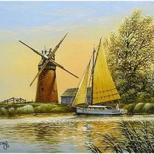 Схема вышивки «летний пейзаж»