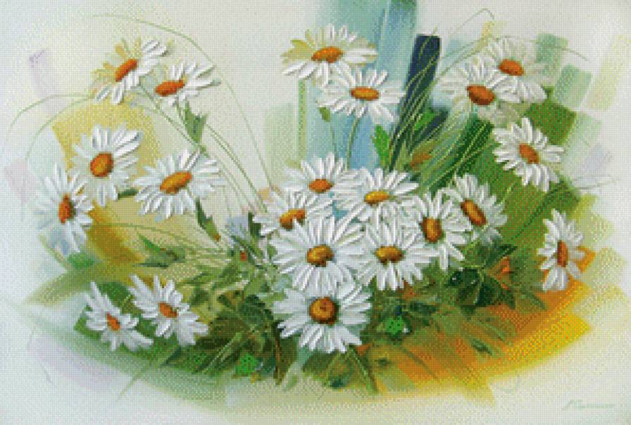 Букет ромашек - ромашки, букет, цветы - предпросмотр