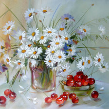 Схема вышивки «Ромашки»