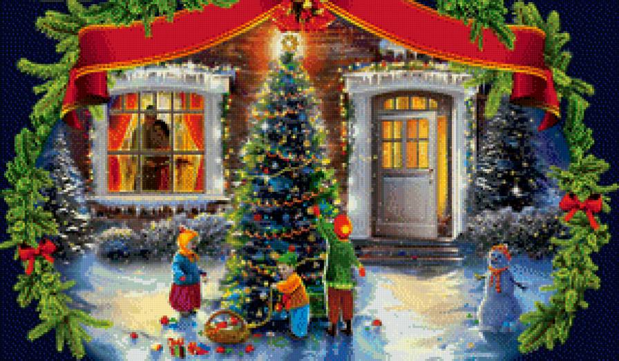 Новогодняя ёлка - новый год, рождество, зима - предпросмотр