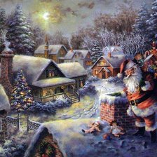 Схема вышивки «Рождественская ночь»