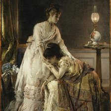 Схема вышивки «Дамы»