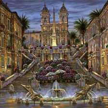 Схема вышивки «Городской пейзаж»