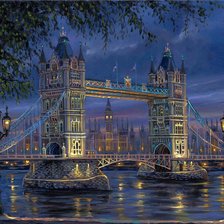 Схема вышивки «Городской пейзаж»