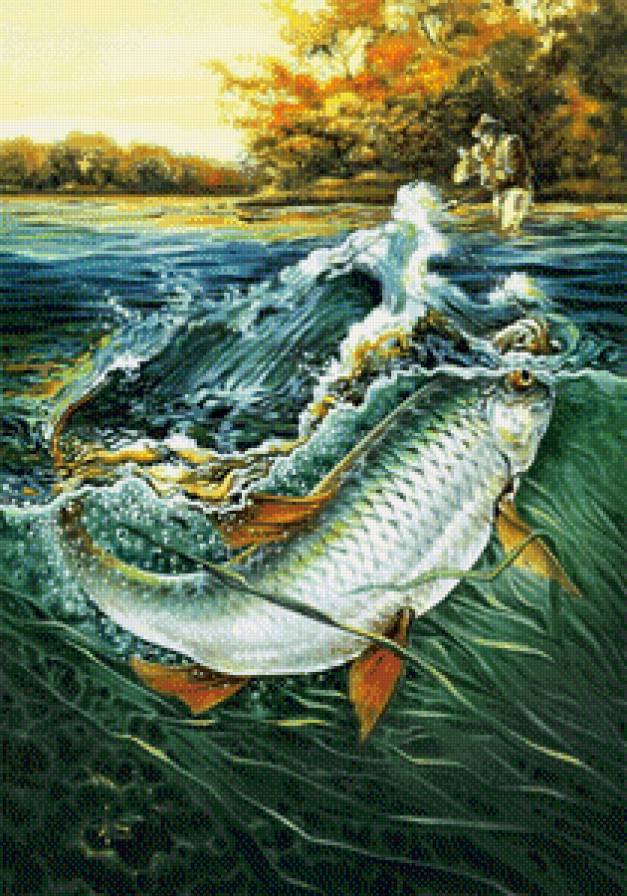 крупная рыба - рыбалка - предпросмотр