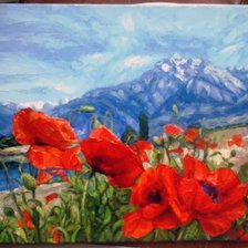 Схема вышивки «Горный пейзаж»