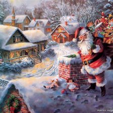 Схема вышивки «Санта»