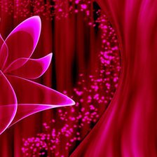 Схема вышивки «красный цветок»